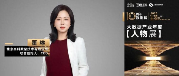 【金猿东谈主物展】高科数聚勾通创举东谈主 CEO 董琳 十年求索, 为业务破题